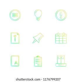 9 Web Icon set