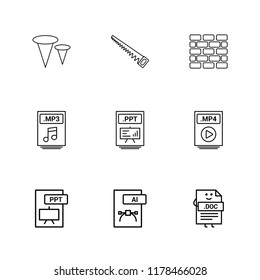 9 Web Icon set