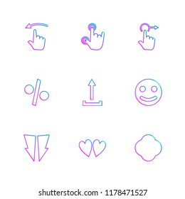 9 Web Icon set
