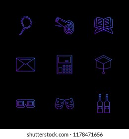 9 Web Icon set