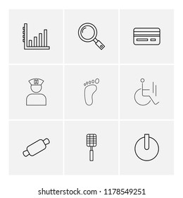 9 Web Icon set