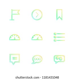 9 Web Icon set