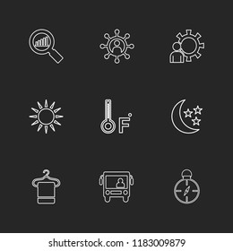 9 Web Icon set