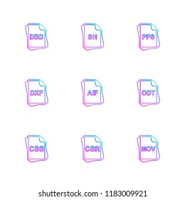9 Web Icon set