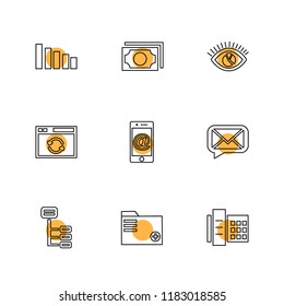 9 Web Icon set