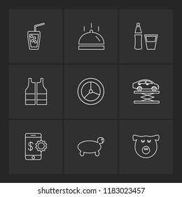 9 Web Icon set