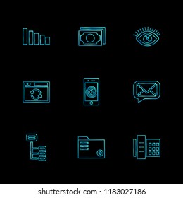 9 Web Icon set