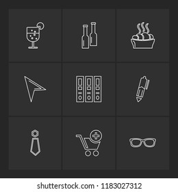 9 Web Icon set