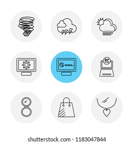 9 Web Icon set