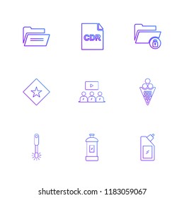 9 Web Icon set
