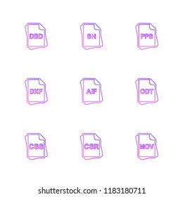 9 Web Icon set
