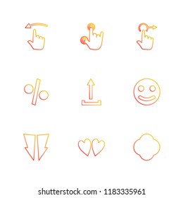 9 Web Icon set