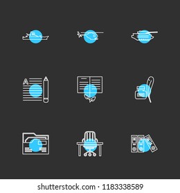 9 Web Icon set