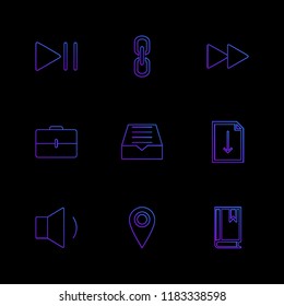 9 Web Icon set