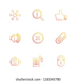 9 Web Icon set