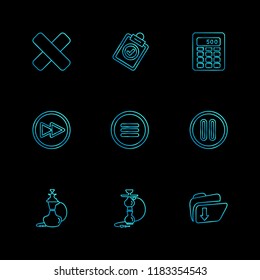 9 Web Icon set