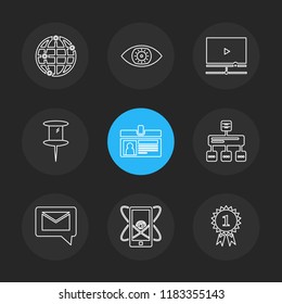 9 Web Icon set