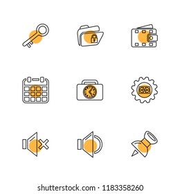 9 Web Icon set