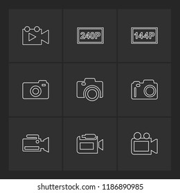 9 Web Icon set
