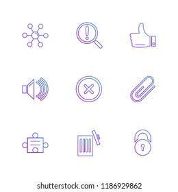 9 Web Icon set