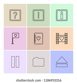 9 Web Icon set