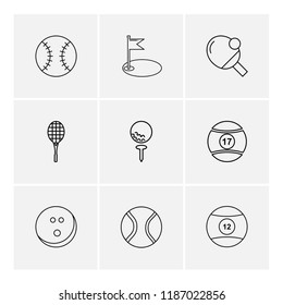 9 Web Icon set