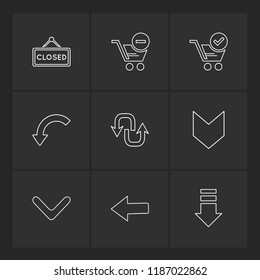 9 Web Icon set