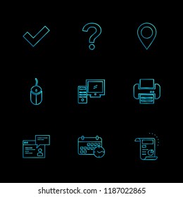9 Web Icon set
