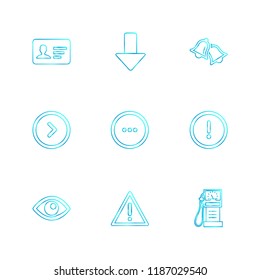 9 Web Icon set