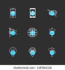 9 Web Icon set