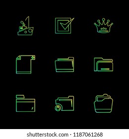 9 Web Icon set