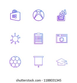 9 Web Icon set
