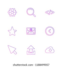 9 Web Icon set