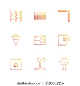 9 Web Icon set