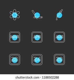 9 Web Icon set