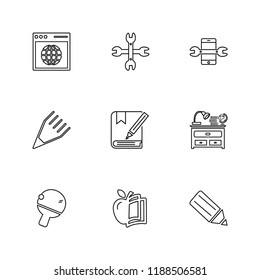 9 Web Icon set