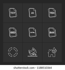 9 Web Icon set