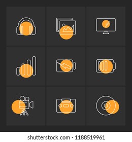 9 Web Icon set