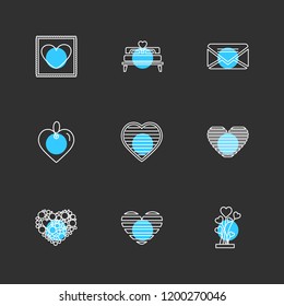 9 Web Icon set