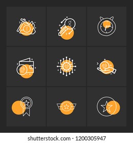 9 Web Icon set