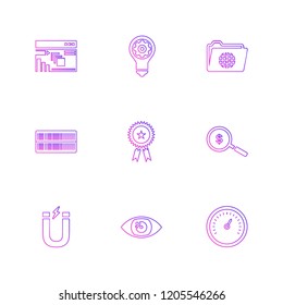 9 Web Icon set
