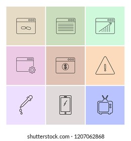 9 Web Icon set