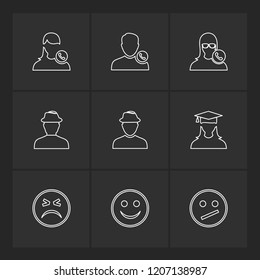 9 Web Icon set