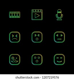 9 Web Icon set