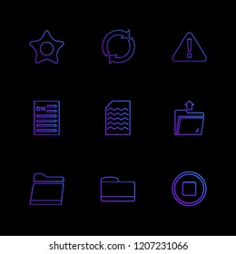 9 Web Icon set