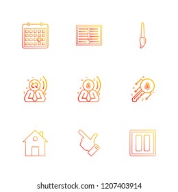 9 Web Icon set