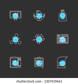 9 Web Icon set