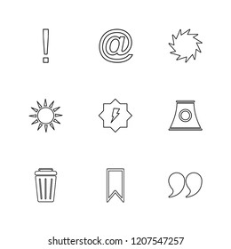 9 Web Icon set