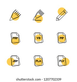 9 Web Icon set
