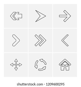 9 Web Icon set